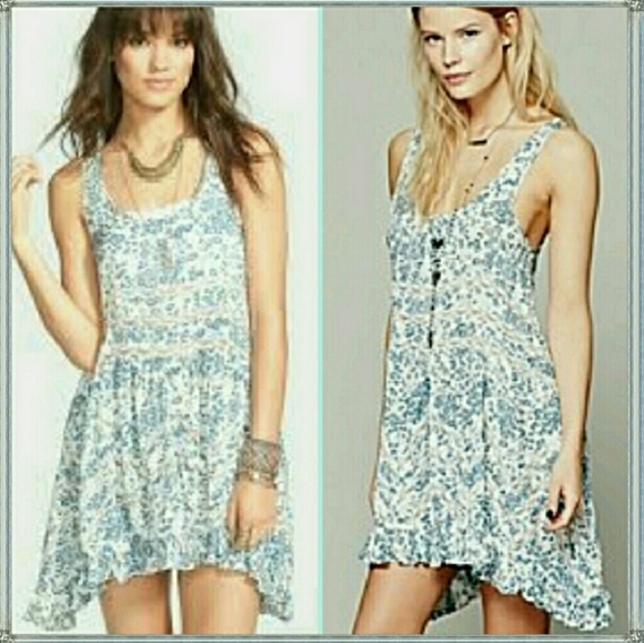 Free People Voile & Lace Trapeze dress - Picture 3 of 7